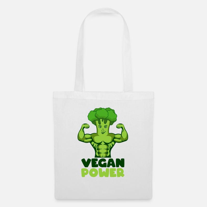 Vegan Power - Stoffbeutel - Weiß