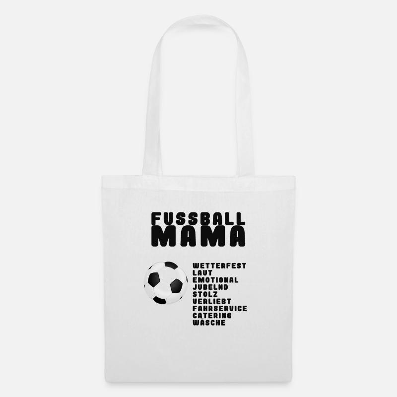 Fussball Mama - Stoffbeutel - Weiß