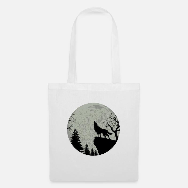 wolf - Tote Bag - white