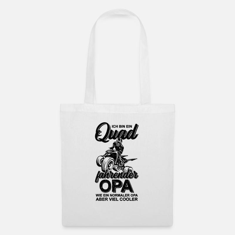 Quad Opa - Stoffbeutel - Weiß