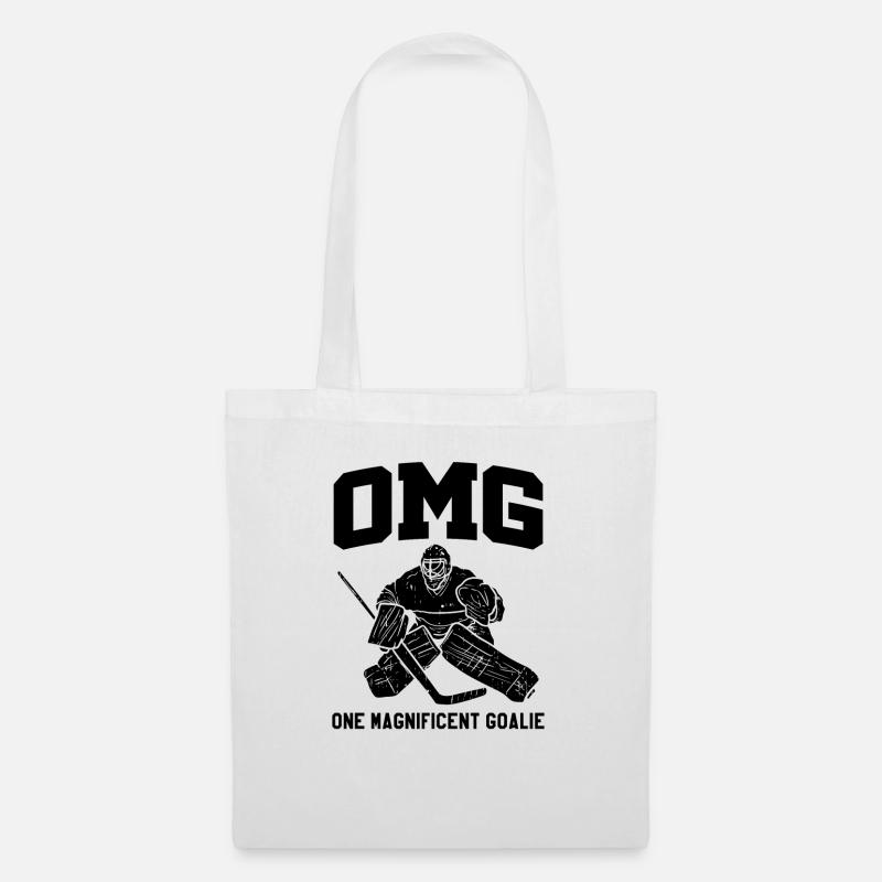 Eishockeytorhüter Goalie Eishockey Keeper Geschenk - Stoffbeutel - Weiß