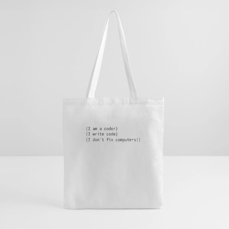 I am a coder! Computer nerds computer scientist saying Tote Bag