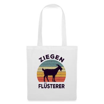Ziegen Flüsterer - Stoffbeutel - Weiß - Vorne