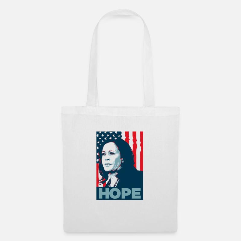 Kamala Harris Hoffnung - Stoffbeutel - Weiß