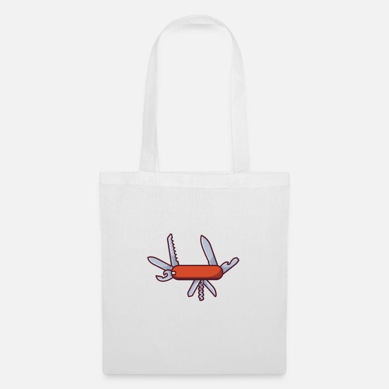 Taschenmesser - Stoffbeutel - Weiß
