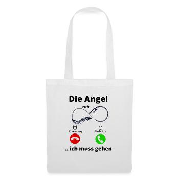 Angeln, Fischen, Fischer, Meer, Fisch, Geschenk - Stoffbeutel - Weiß - Vorne