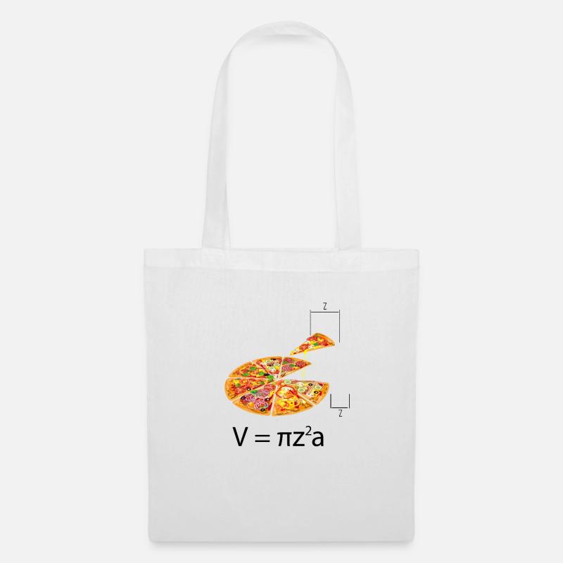 Pizza Mathe Pi Student Ingenieur Professor - Stoffbeutel - Weiß