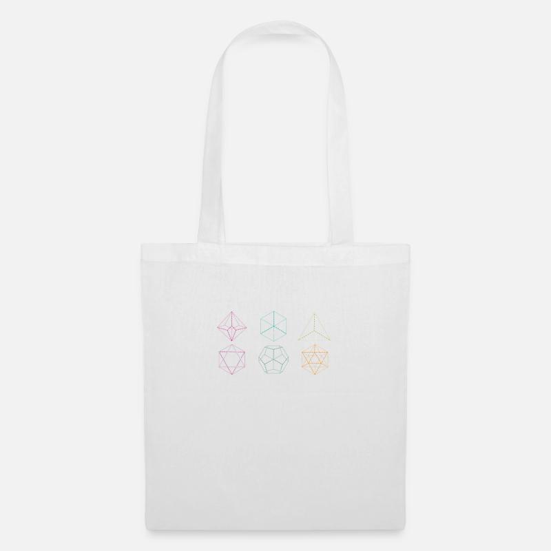 Dans le Doing Side Quest RPG Jeu de rôle Cubes - Sac en tissu - blanc