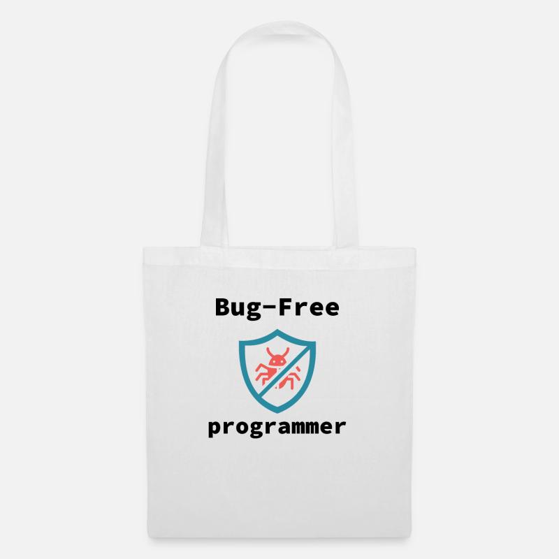 Bug-Free Programmer, Bug-Free Programming - Stoffbeutel - Weiß