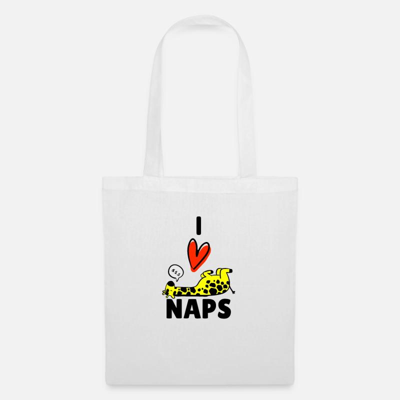 schlaf Schlafen Schlafanzug Geschenk Schlafhirt - Stoffbeutel - Weiß