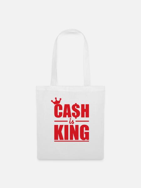 Cash King - Stoffbeutel - Weiß