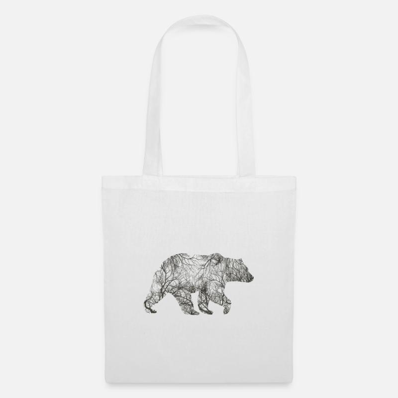 Bear from trees! - Tote Bag - white