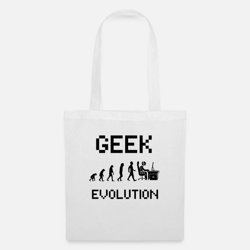 Geek evolution - Gamer evolution - Stoffbeutel - Weiß