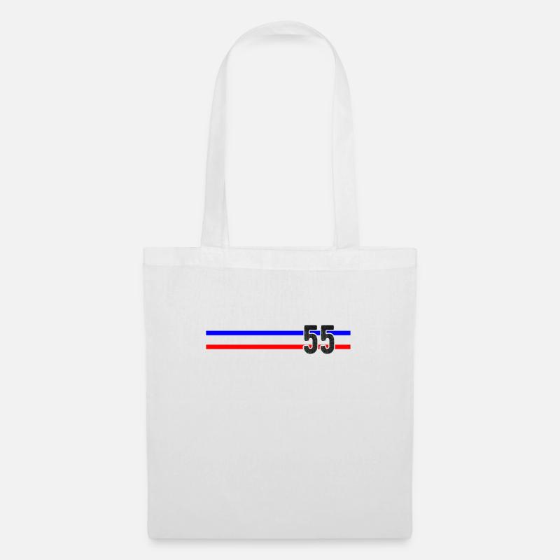 Fifty Five and Counting Tri-stripe - Tote Bag - white