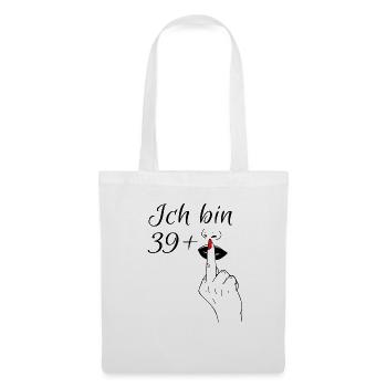 40 Geburtstag Geburtstagsshirt Geburtstagsspruch - Stoffbeutel - Weiß - Vorne