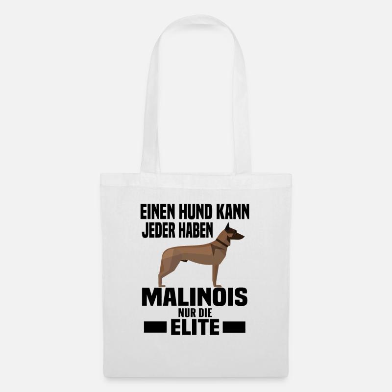 Belgian Malinois Agility Schutzhund - Stoffbeutel - Weiß
