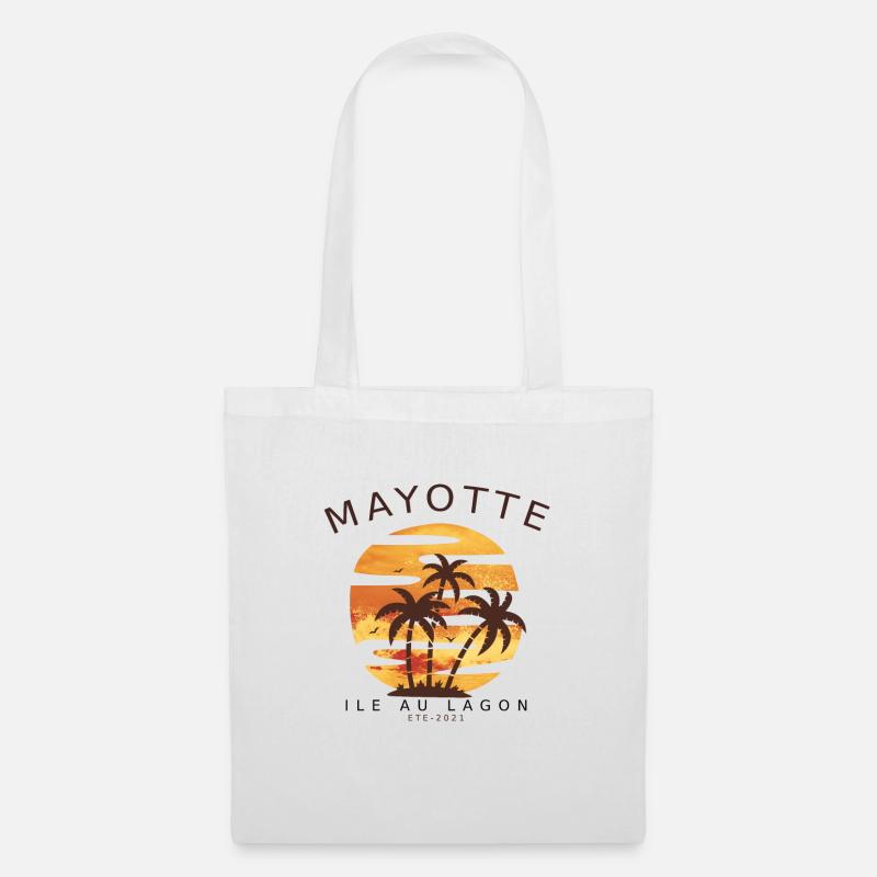strand mayotte tshirt weiß - Stoffbeutel - Weiß