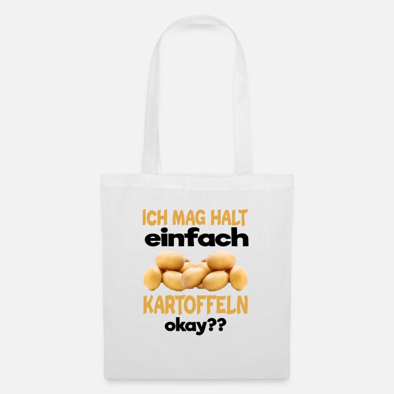 Kartoffel - Stoffbeutel - Weiß