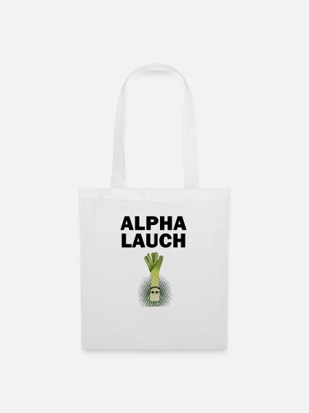 Alpha Lauch - Stoffbeutel - Weiß