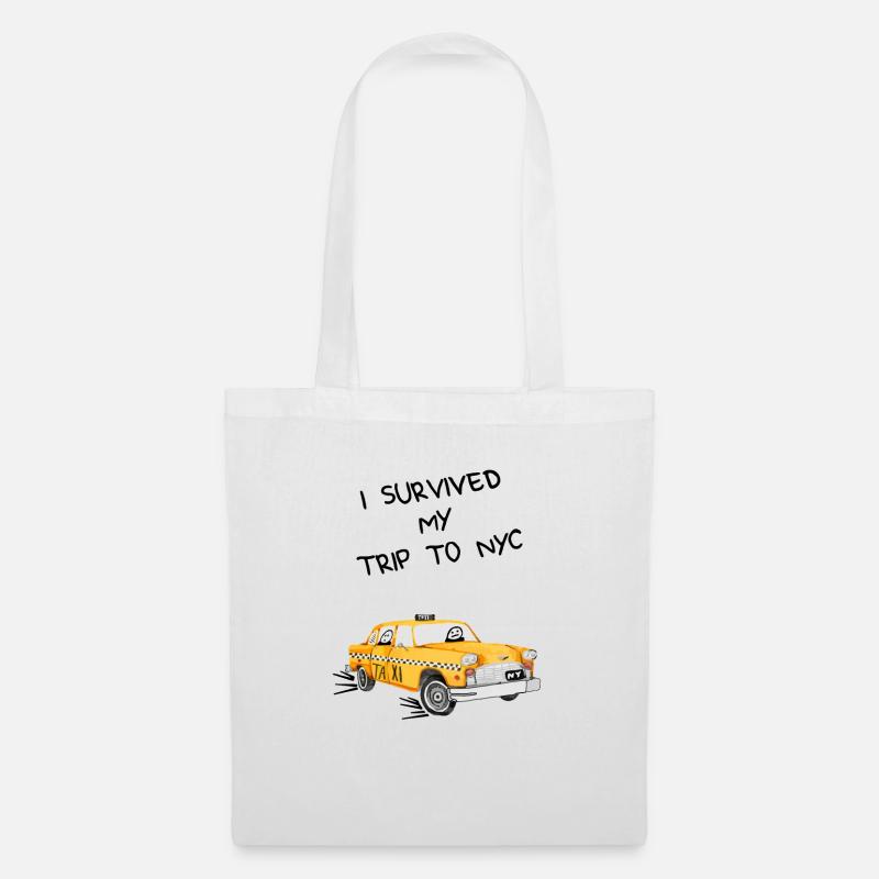 I survived my trip to NYC - Stoffbeutel - Weiß