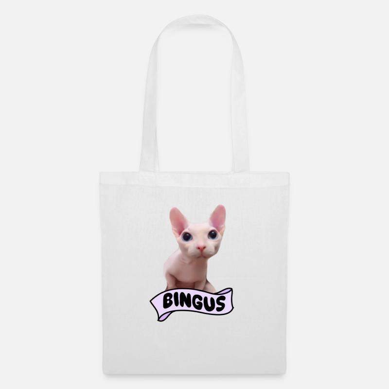Bingus Cat Meme - Stoffbeutel - Weiß
