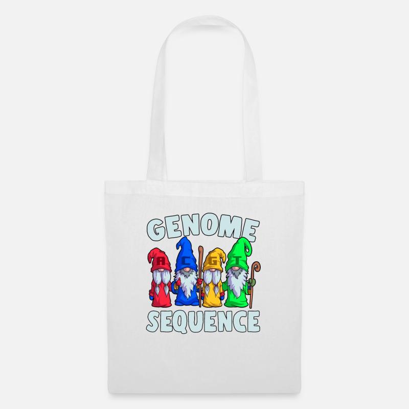 Genome Sequence Funny Gnome Biology Science Pun - Tote Bag - white