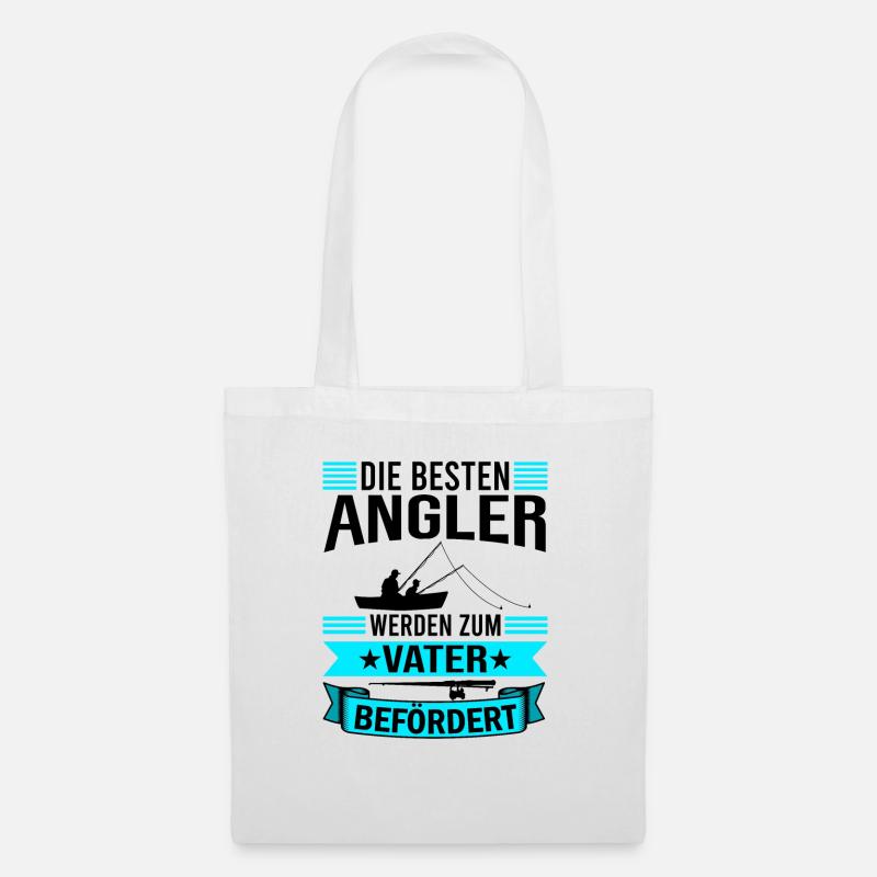 Angel Papa Vater - Stoffbeutel - Weiß
