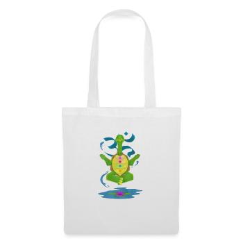 Yoga work sport turtle meditation - Tote Bag - white - Front