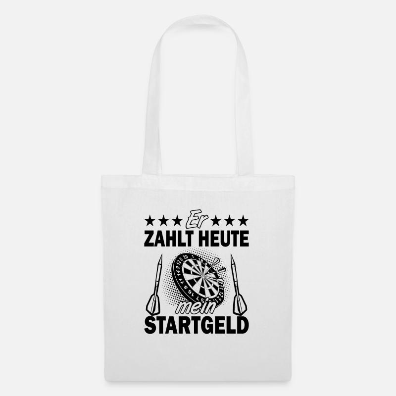 Darts Dart - Stoffbeutel - Weiß