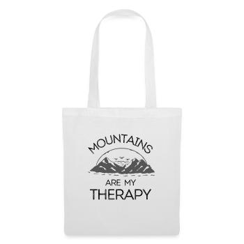 Les montagnes sont ma thérapie - Sac en tissu - blanc - Devant