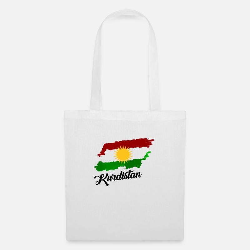 Kurde Kurdistan Biji Kurdistan - Stoffbeutel - Weiß