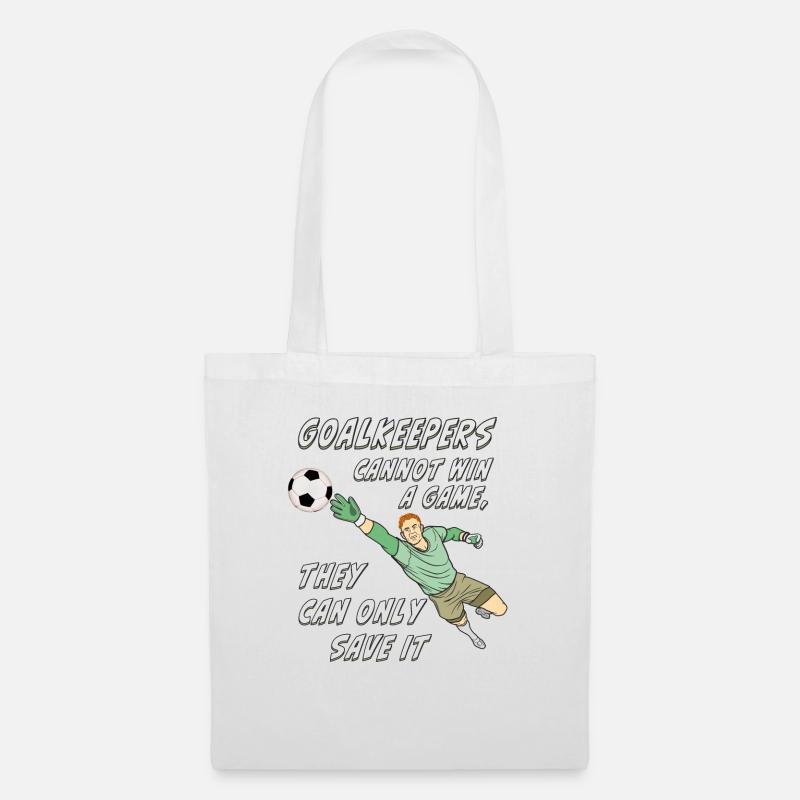 FUßBALL GOALKEEPER - Stoffbeutel - Weiß
