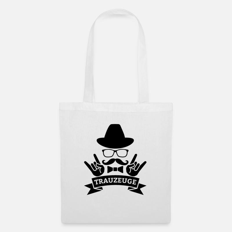 Trauzeuge Ehemann Braut Hochzeit Ehe Geschenk - Stoffbeutel - Weiß