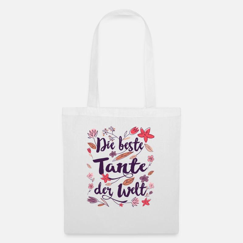 Beste Tante - Stoffbeutel - Weiß