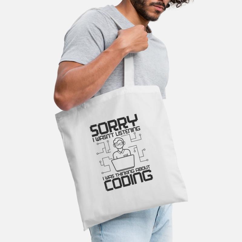 Programmeurs logiciels Web Coder Coding développeur Sac en tissu