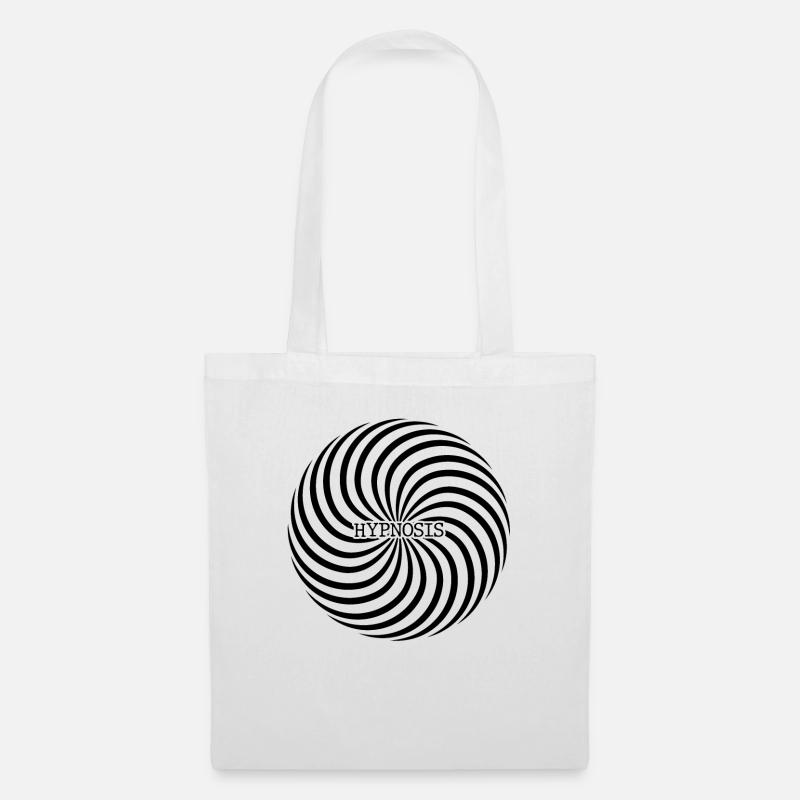Hypnotize - Hypnosis - Optical Illusion - Self - Stoffbeutel - Weiß