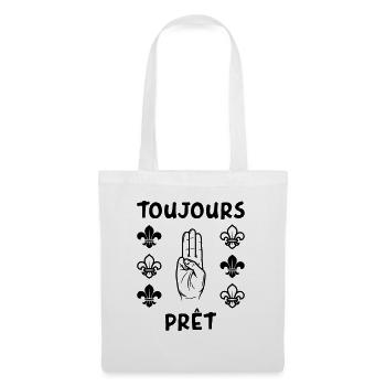 Scout Toujours Prêt ! - Sac en tissu - blanc - Devant