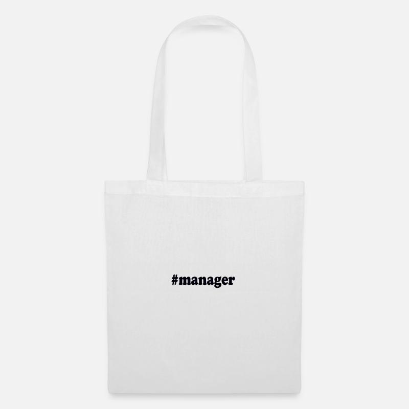 Hashtag-Manager - Stoffbeutel - Weiß