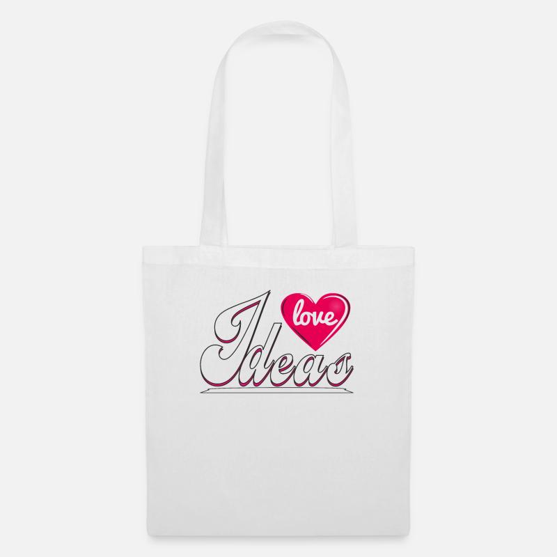 I LOVE IDEAS - Stoffbeutel - Weiß