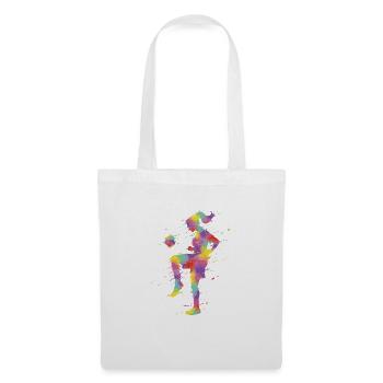 Sport FrauenFußball - Stoffbeutel - Weiß - Vorne