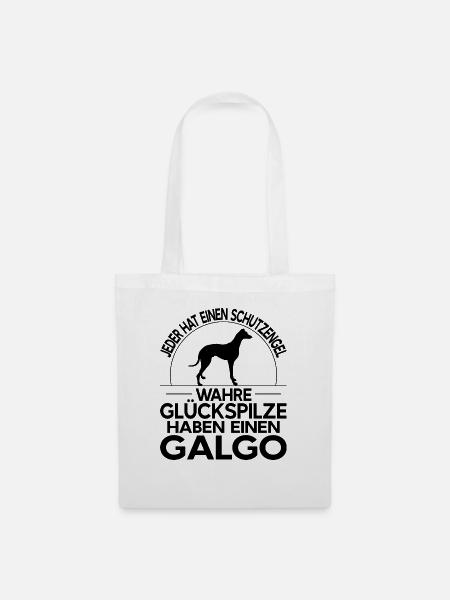 Galgo Galga Espanol Spanischer Windhund - Stoffbeutel - Weiß