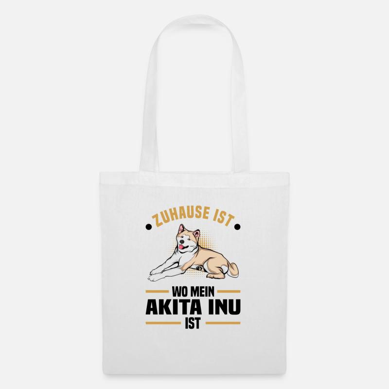 Akita Inu - Stoffbeutel - Weiß