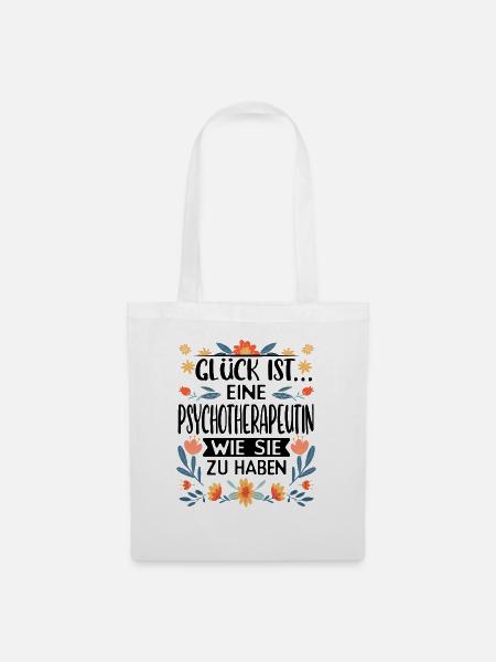 Psychotherapeutin Psychologin - Stoffbeutel - Weiß