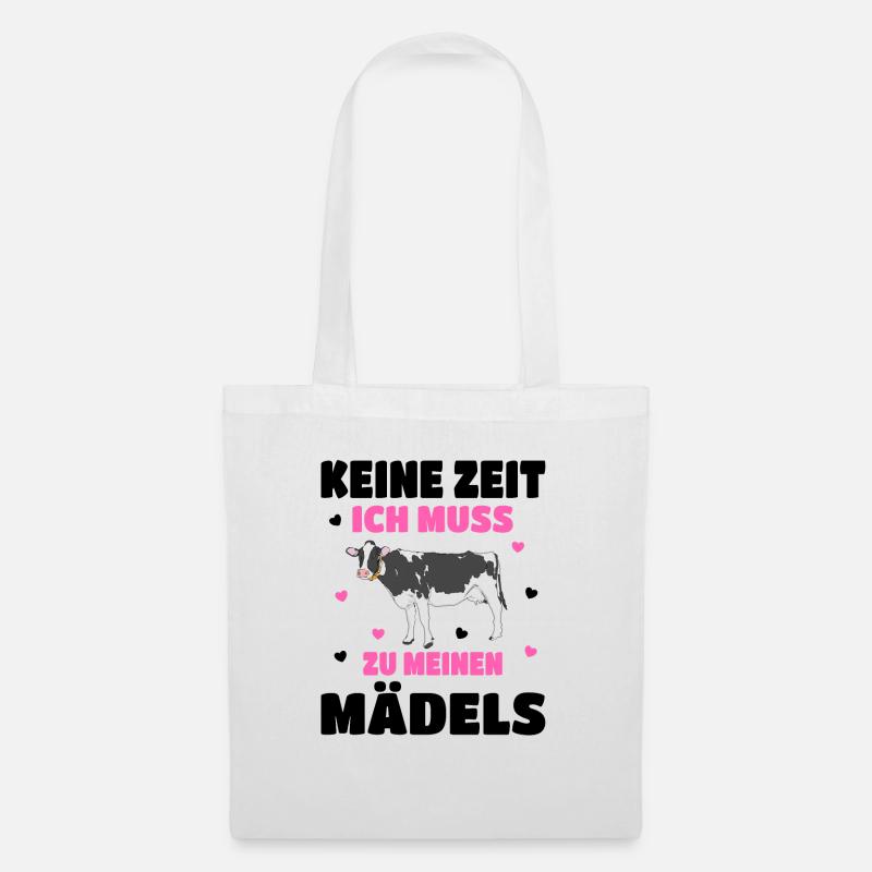 Kuh - Stoffbeutel - Weiß
