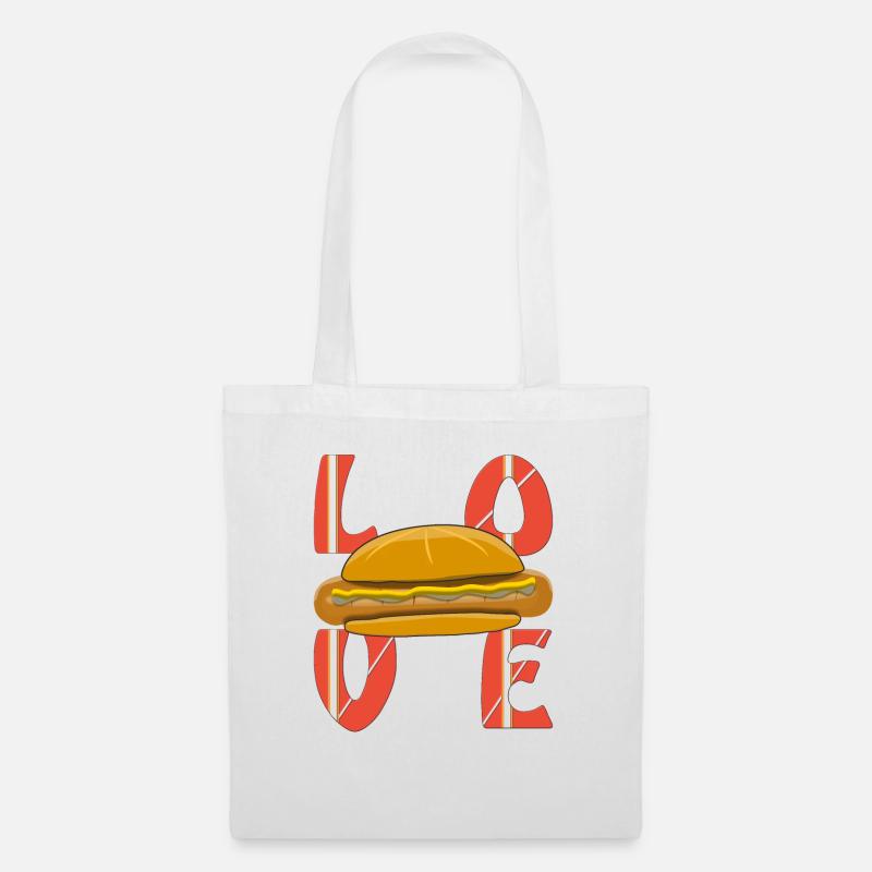 LOVE BRATWURST - Stoffbeutel - Weiß