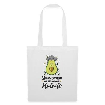 Bravocado pour devenir sage-femme sage-femme - Sac en tissu - blanc - Devant