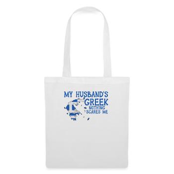 Femme Grèce Grec Grec - Sac en tissu - blanc - Devant