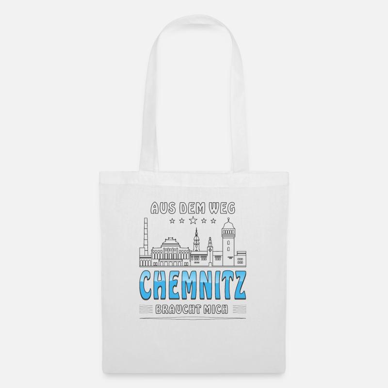 AUS DEM WEG CHEMNITZ BRAUCHT MICH - Stoffbeutel - Weiß