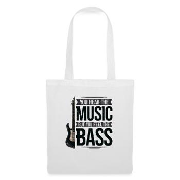 Bassiste Musique Bass Guitar Musiciens - Sac en tissu - blanc - Devant