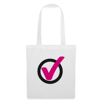 Tick Check mark sign - Tote Bag - white - Front